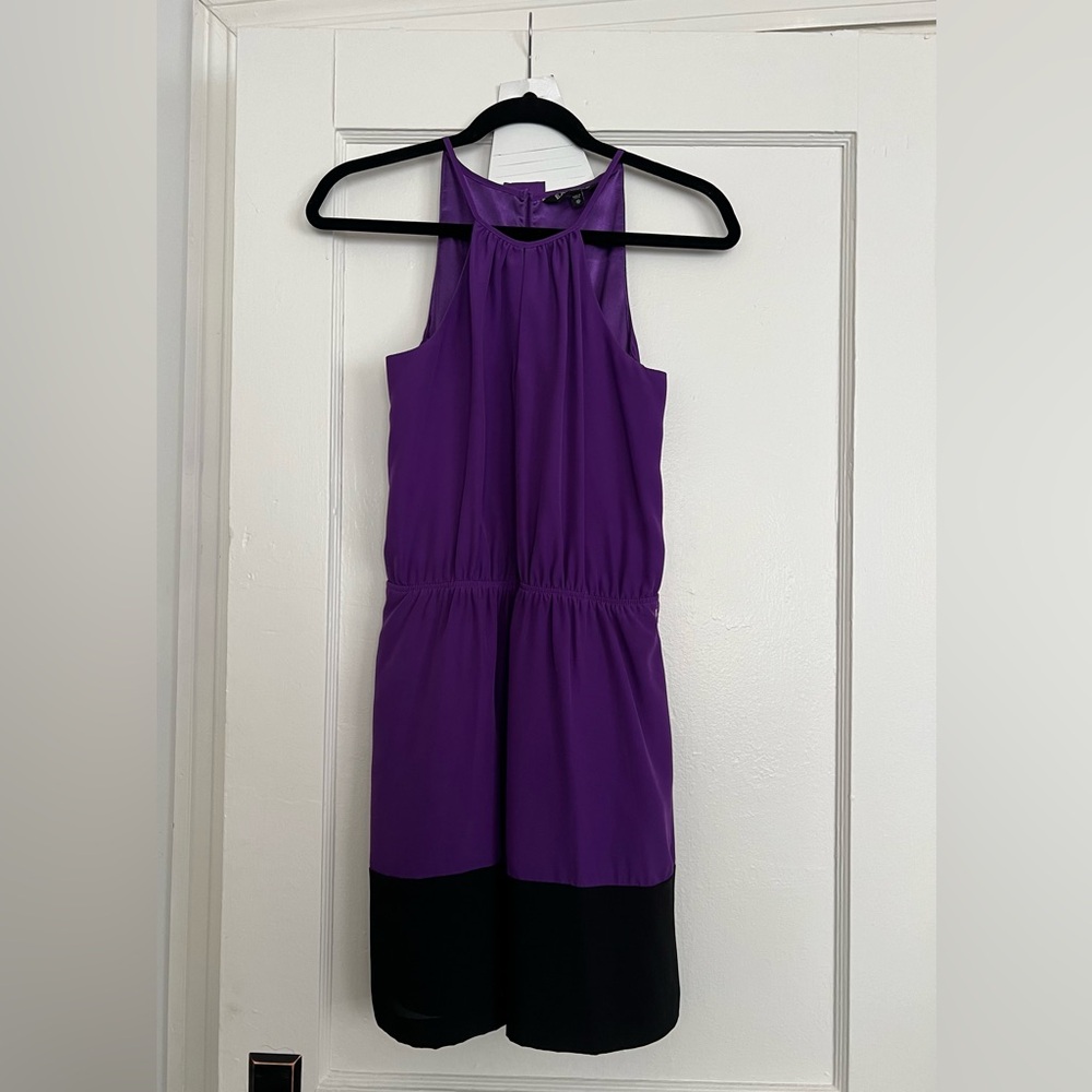 Express Purple Halter Dress, Size 4, Pockets